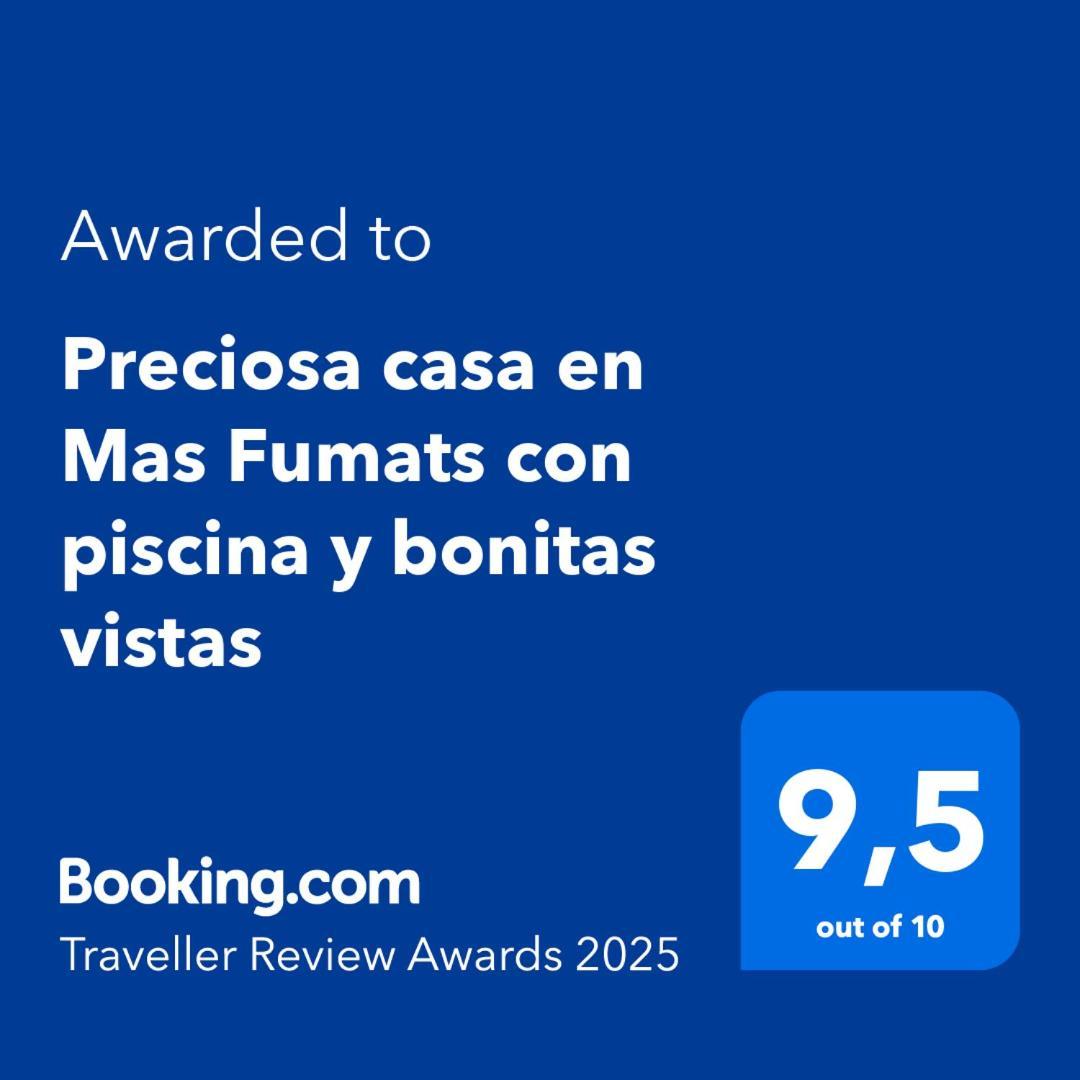 Preciosa Casa En Mas Fumats Con Piscina Y Bonitas Vistas Av-49 Villa Selva de Mar Luaran gambar