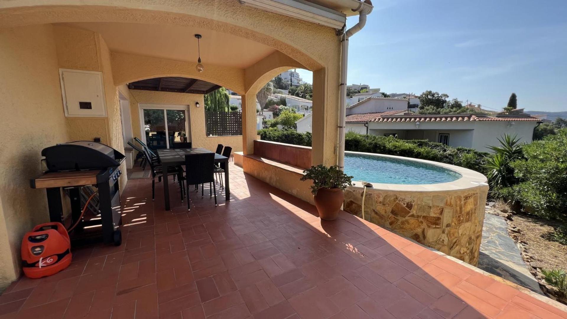 Preciosa Casa En Mas Fumats Con Piscina Y Bonitas Vistas Villa Selva de Mar Luaran gambar